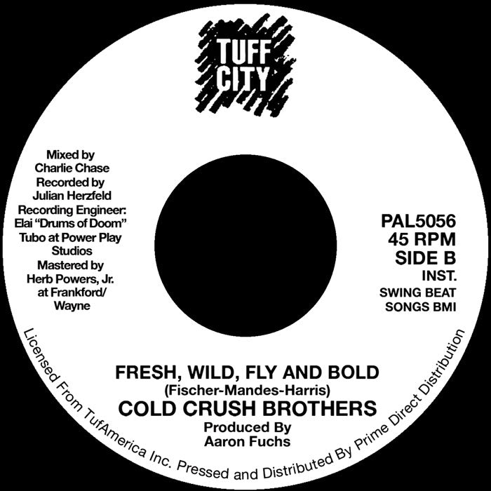 The Cold Crush Brothers - Fresh, Wild, Fly And Bold [7" Blue Ice]