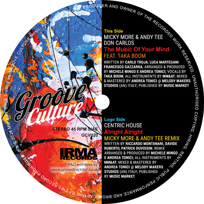 Centric House / Micky More & Andy Tee / Don Carlos - Alright Alright / The Music Of Your Mind