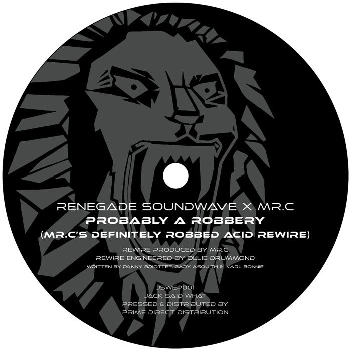 Renegade Soundwave / Carl Cox / Mr.C - The Phantom (Carl Cox Rewire) / Probably A Robbery (Mr.C Rewire)