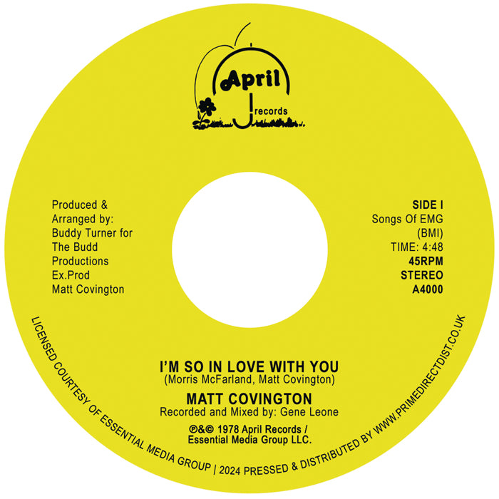 Matt Covington - I'm So In Love With You [7" Vinyl]