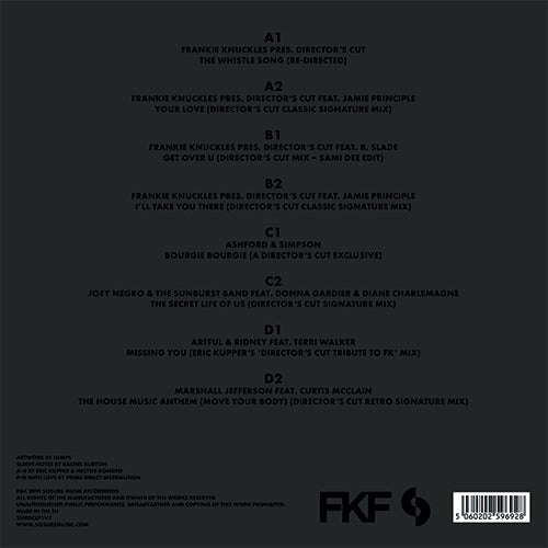Frankie Knuckles & Eric Kupper - The Director’s Cut Collection [2LP Ultra Clear Vinyl]
