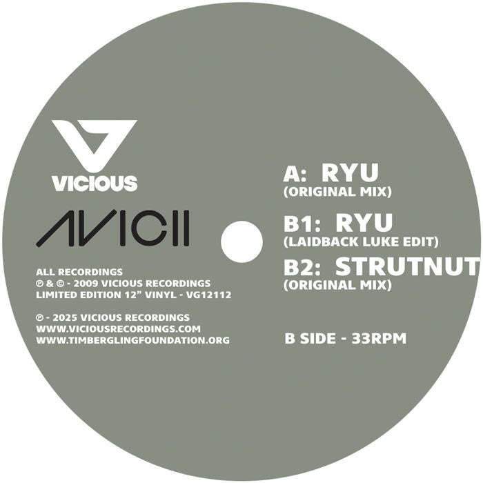 Avicii - Ryu / Strutnut [White Vinyl]