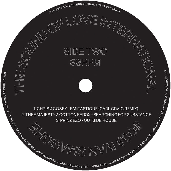 Ivan Smagghe presents…Various Artists - The Sound of Love International #008 [Transparent Green Vinyl]
