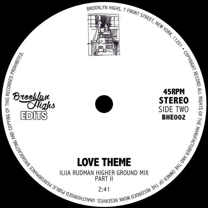 ISAAC - Love Theme - Ilija Rudman - Higher Ground Mixes [7" Vinyl]
