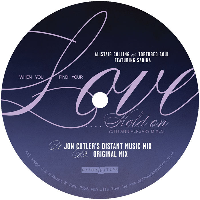 Alistair Colling vs. Tortured Soul featuring Sabina - When You Find Your Love…Hold On  25th Anniversary Mixes