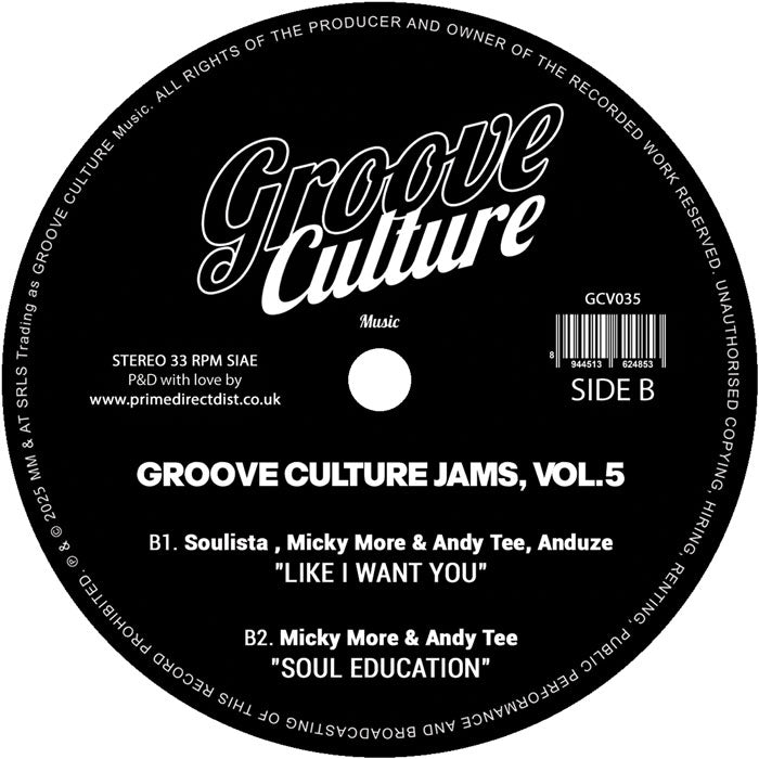 Micky More & Andy Tee / Serge Funk / Reverendos Of Soul - Groove Culture Jams Vol.5