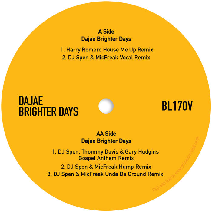 Dajae - Brighter Days (Remixes)