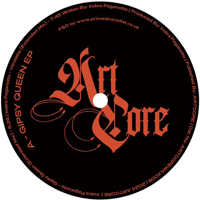 Indira Paganotto - Gipsy Queen / Heaven Is For Warriors [Red Vinyl]