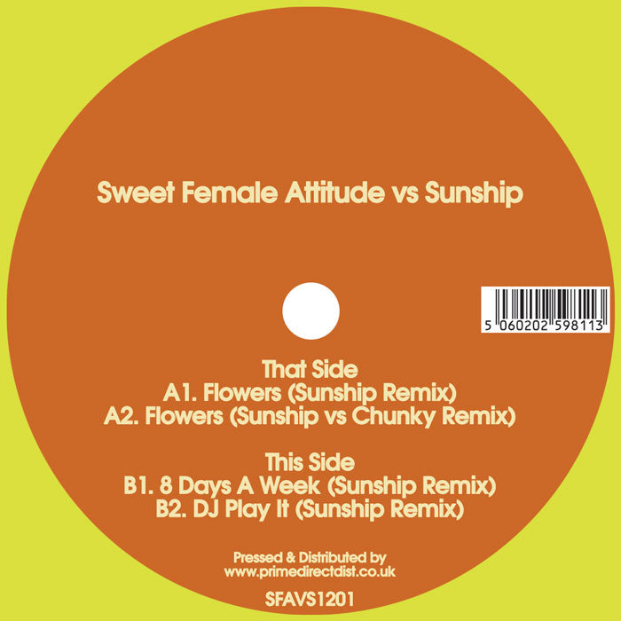 Sweet Female Attitude - Flowers - Remixes [Yellow Vinyl]