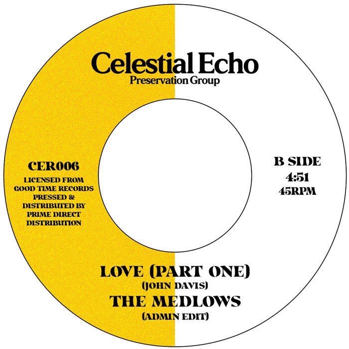 The Medlows - Love (Part One) (w/ Admin Edit) [7" Vinyl]