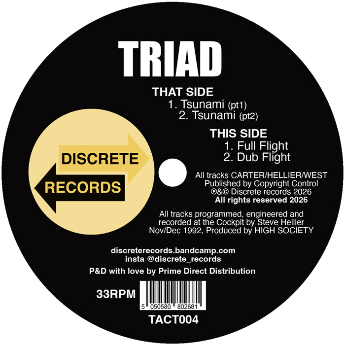 Triad - Tsunami / Full Flight [Yellow Vinyl]