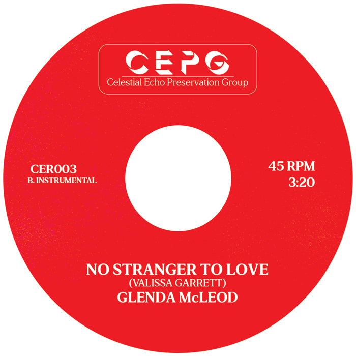 Glenda McLeod - No Stranger To Love [Transparent Red 7"]