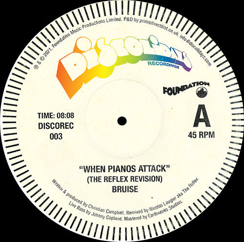 Bruise / Lou Hayter - When Pianos Attack / Time Out Of Mind [The Reflex Revisions]