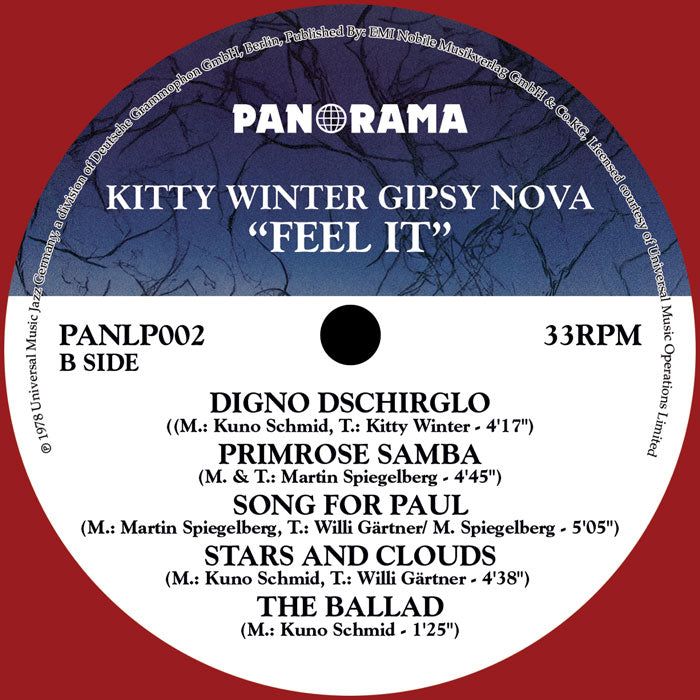 Kitty Winter Gipsy Nova - Feel It [Red LP]