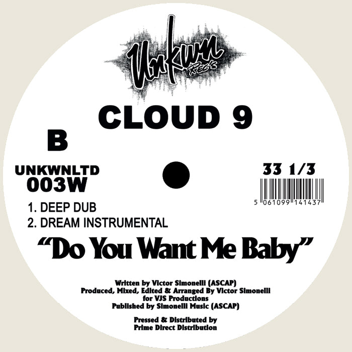 Cloud 9 - Do You Want Me Baby [White Vinyl]