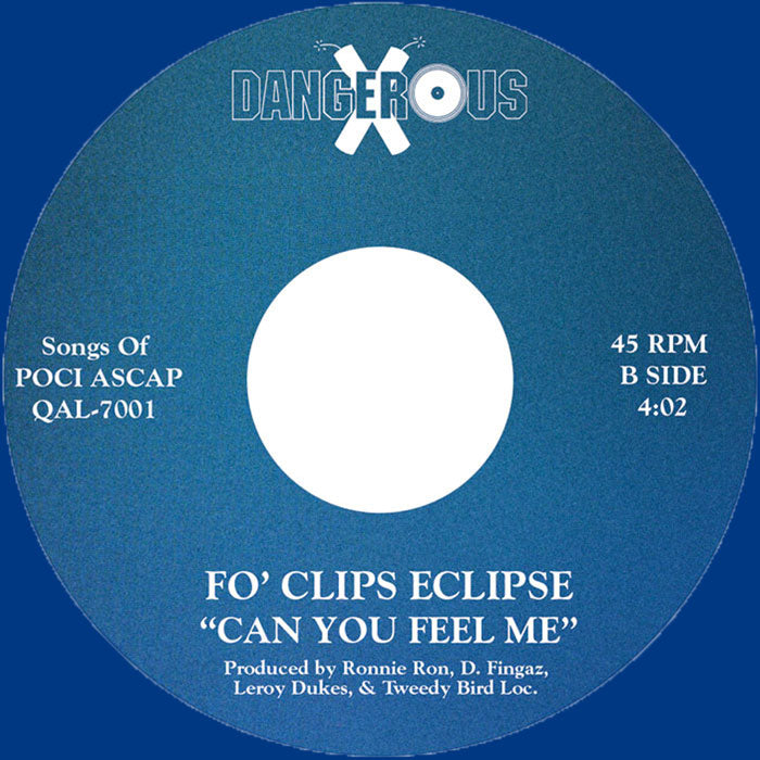 Fo' Clips Eclipse - Be Thankful B/ W Can You Feel Me [7" Blue Vinyl]