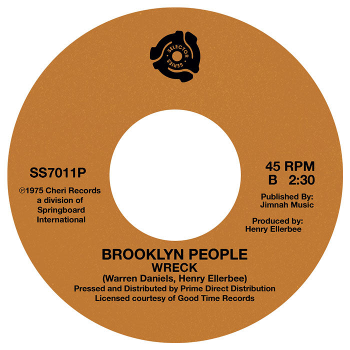 Brooklyn People - Peace and Love / Wreck [7" Vinyl]