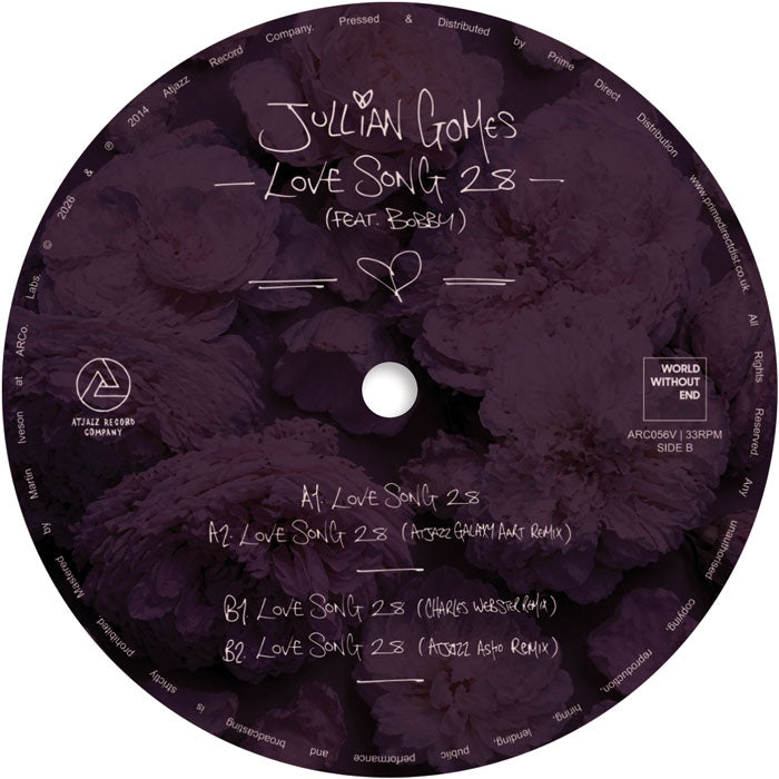 Jullian Gomes - Love Song 28 (feat Bobby) [Ultra Clear Vinyl]