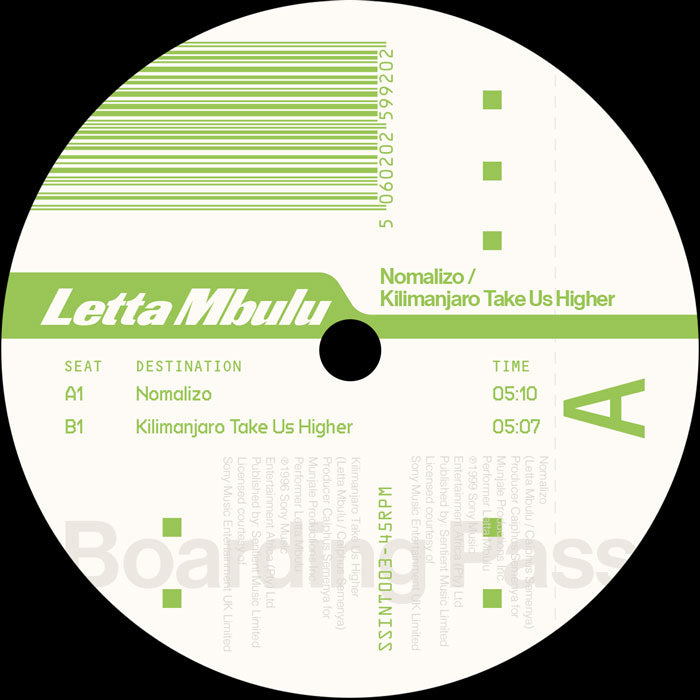 Letta Mbulu - Nomalizo /  Kilimanjaro Take Us Higher