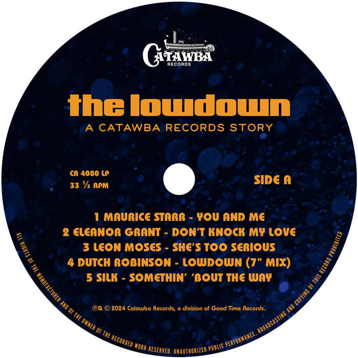 Maurice Starr, Eleanor Grant, Leon Moses, Dutch Robinson, Silk, Jackie Moore & Wilson Pickett, The Fantastic Aleems ft. Leroy Burgess, Sandy Kerr - The Lowdown: A Catawba Records Story [Orange Vinyl]