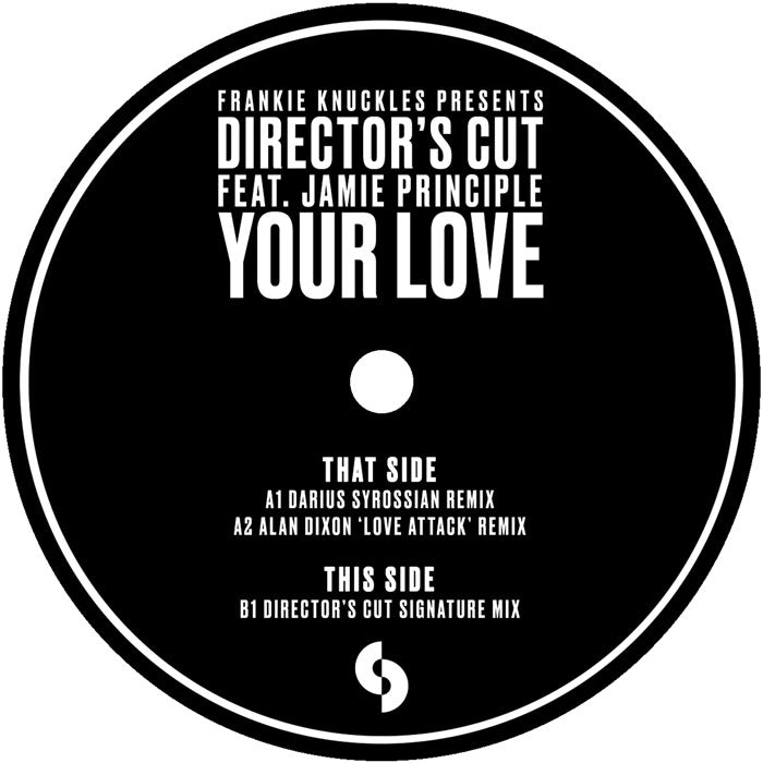 Frankie Knuckles Pres. Director's Cut Featuring Jamie Principle - Your Love [LTD Edition Clear Vinyl Version]