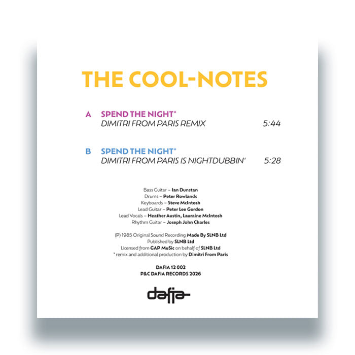 The Cool-Notes - Spend The Night (Dimitri From Paris Remixes)