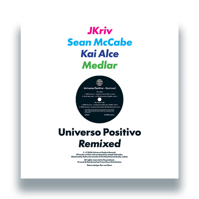MDA Grooves / Kai Alce / Sean McCabe / South Bay Jams / JKriv / Medlar - Universo Positivo - Remixed  [Yellow Vinyl]