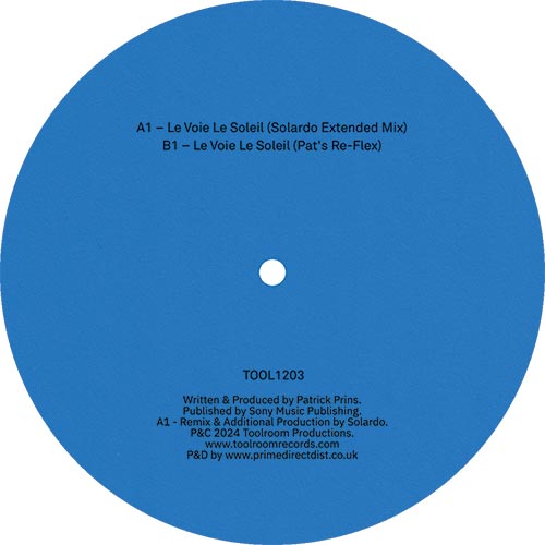 Patrick Prins - Le Voie Soleil [Blue Vinyl]