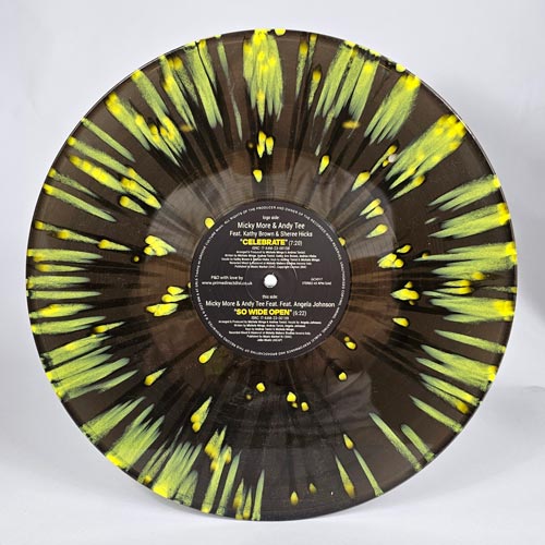 Micky More & Andy Tee - Celebrate / So Wide Open [Black & Yellow Splatter Effect]