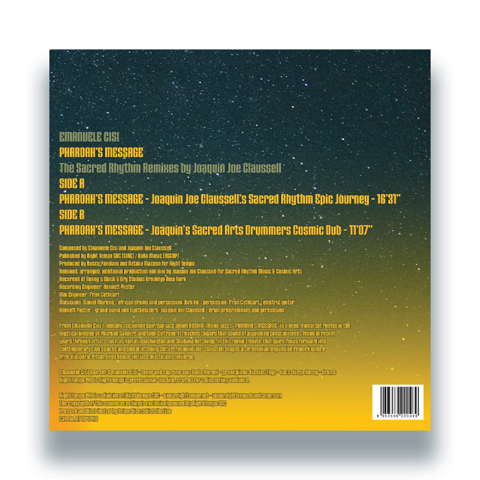 Emanuele Cisi Pharoah’s Message – Joe Claussell Sacred Rhythm Remixes