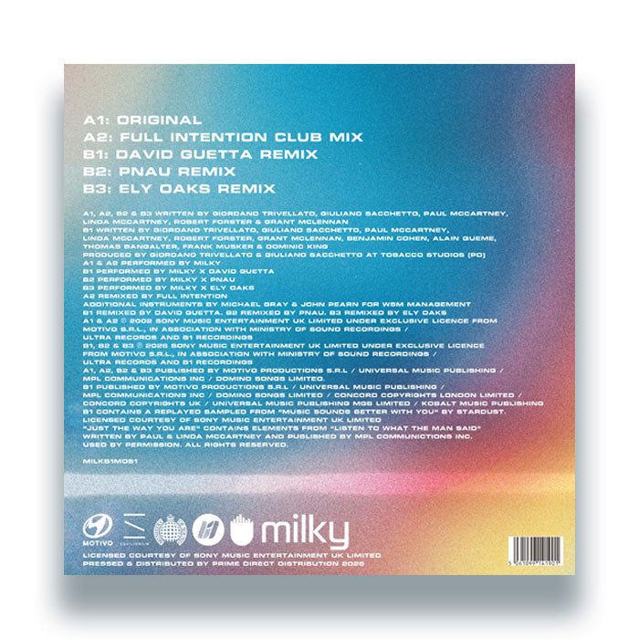 Milky - Just The Way You Are [3 Colour Stripe (Red, Yellow, Blue)]