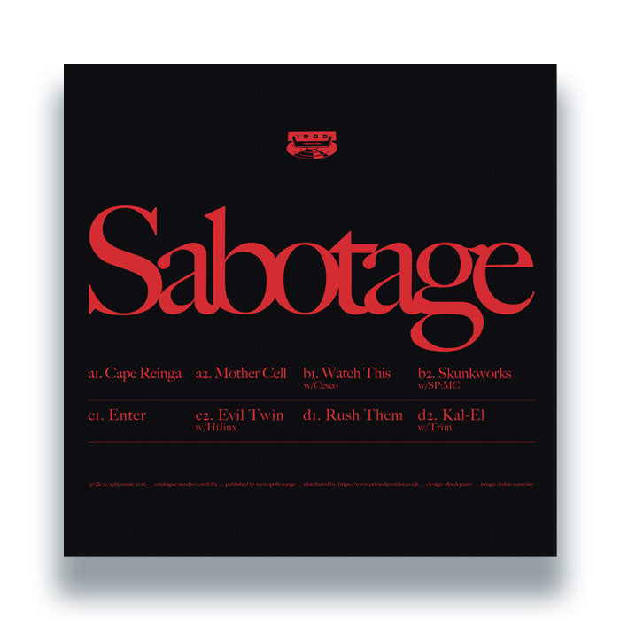 Alix Perez - Sabotage LP [2LP Red]