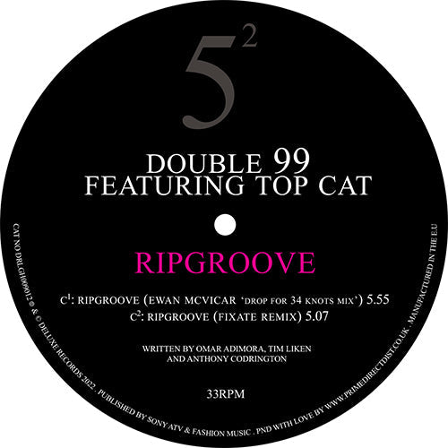 Double 99 Featuring Top Cat - 'Ripgroove' 25th Anniversary