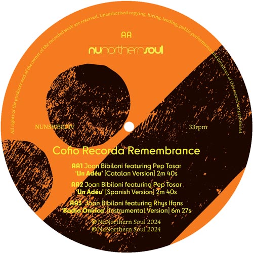 Joan Bibiloni Featuring Rhys Ifans / Pep Tosar - Cofio Recorda Remembrance