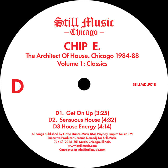 Chip E - The Architect Of House - Chicago 1984-88. Volume 1: Classics [2LP]