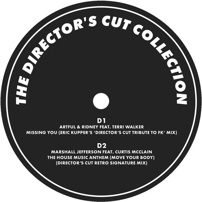 Frankie Knuckles & Eric Kupper - The Director’s Cut Collection [Transparent Black 2LP]