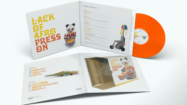 Lack Of Afro - Press On [Orange Heavyweight Vinyl]