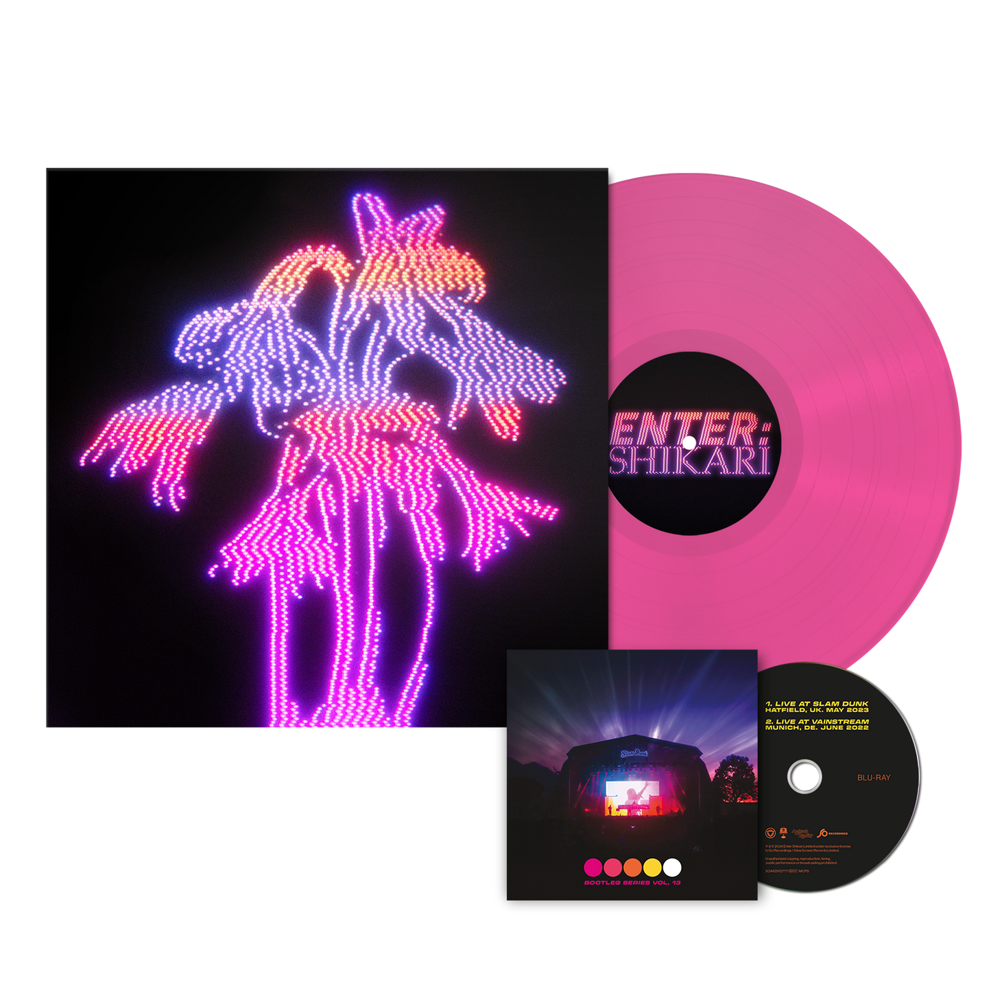 Enter Shikari - Dancing On The Frontline [Transparent Neon Pink Coloured Vinyl + Blu Ray]