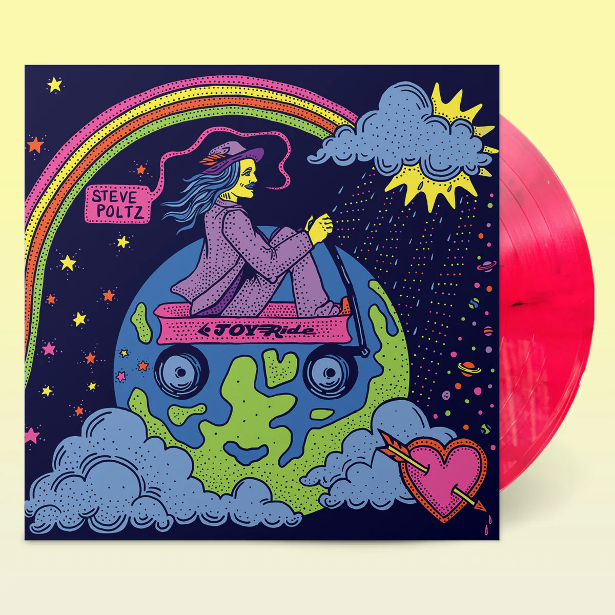 Steve Poltz - JoyRide [Neon Pink Swirl Vinyl]