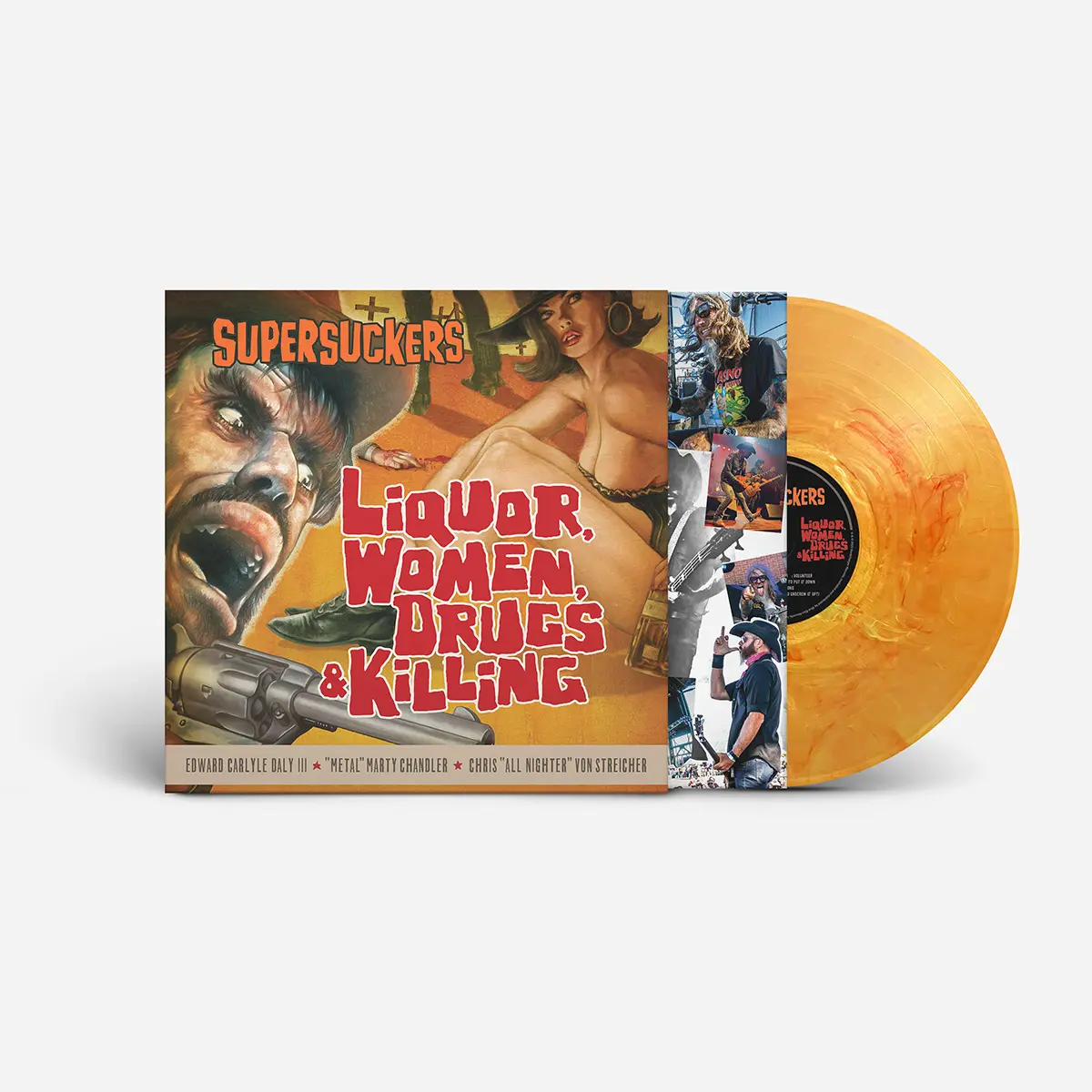 SUPERSUCKERS - Liquor, Women, Drugs & Killing [Sunflare Orange Vinyl]