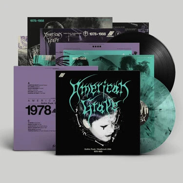 Various Artists - AMERICAN GRAVE (GOTHIC PUNK & DEATH ROCK USA)	[2LP Splintered Tomb Coloured Vinyl]