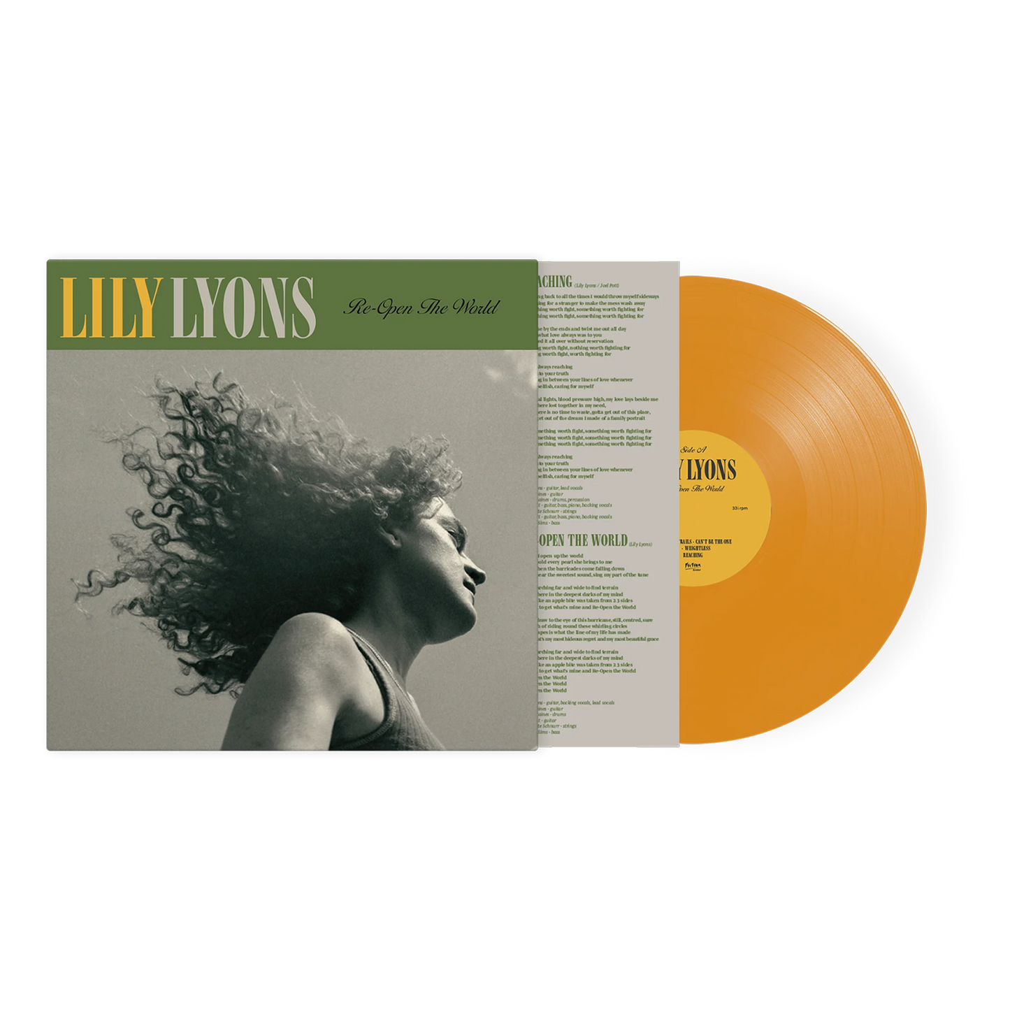 Lily Lyons - Re-open The World [Mustard Yellow coloured vinyl]