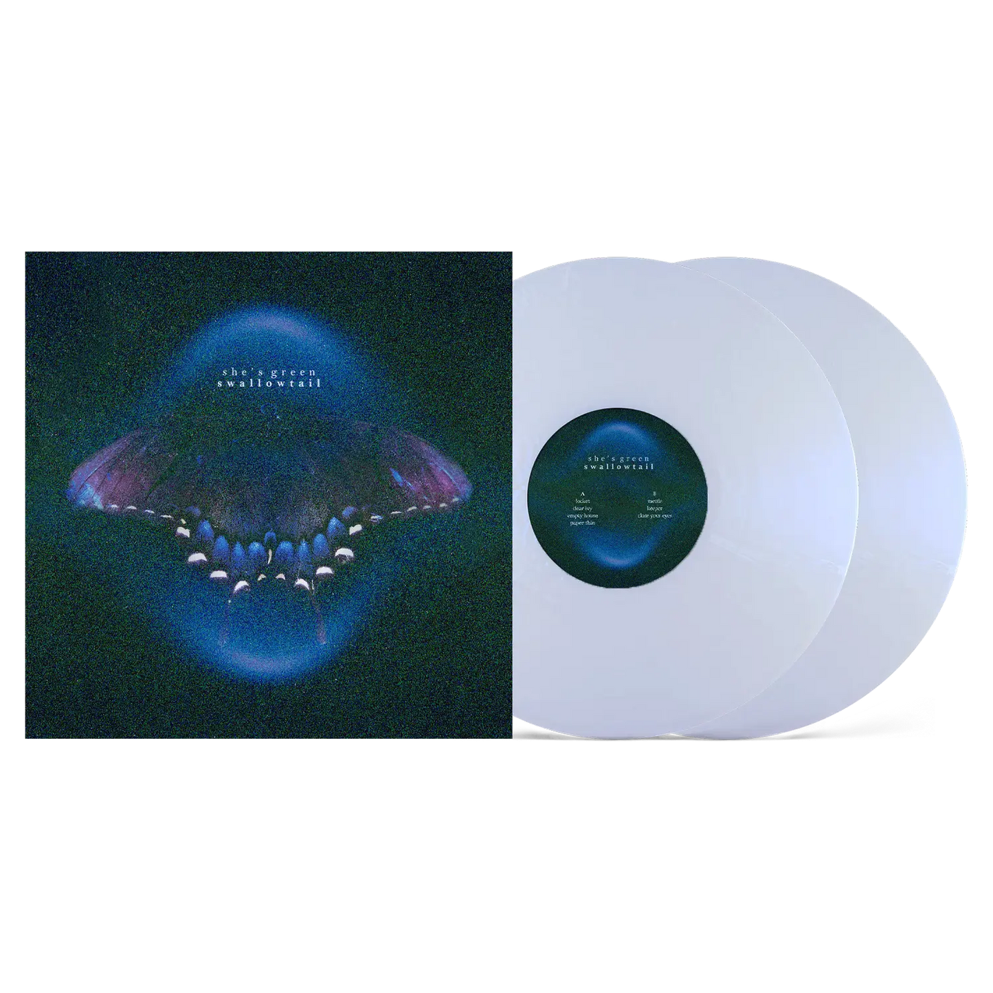 She's Green - Swallowtail / Chrysalis [Iridescent White 2LP]