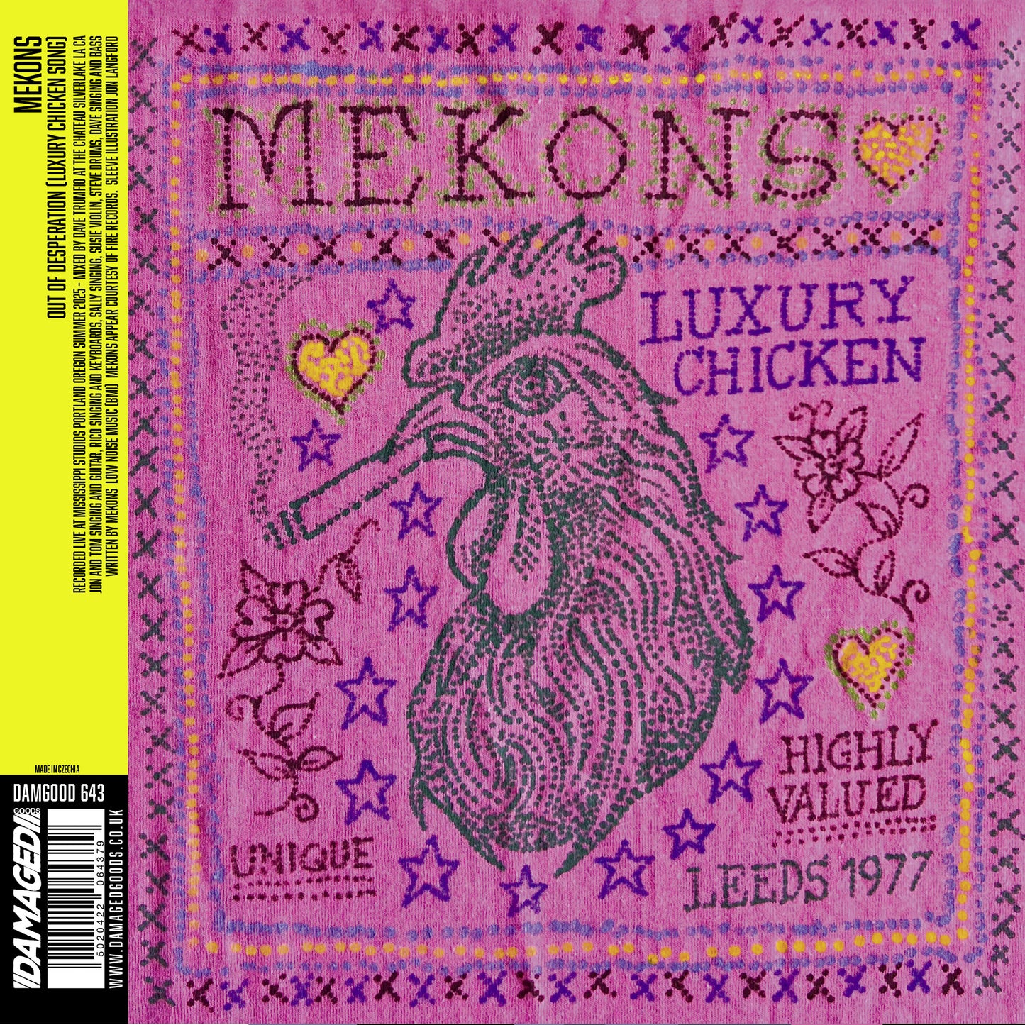 Mekons / Hagar The Womb - Split [7" Yellow]