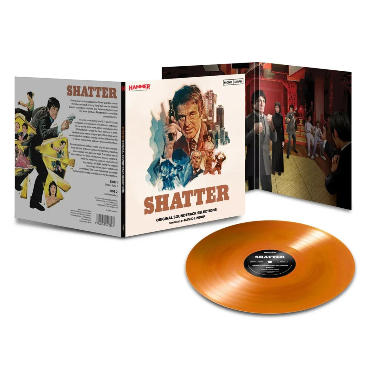 David Lindup - Shatter - Original Film Soundtrack [Orange Vinyl]