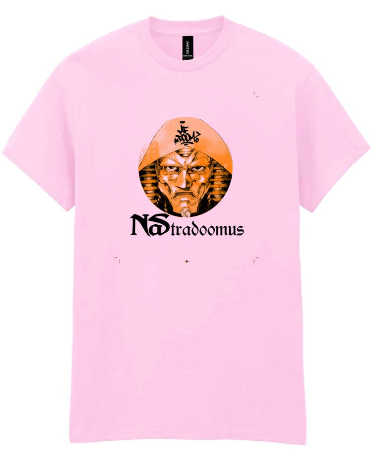 MFDOOM/NAS - NASTRADOOMUS T-shirt [Pink]