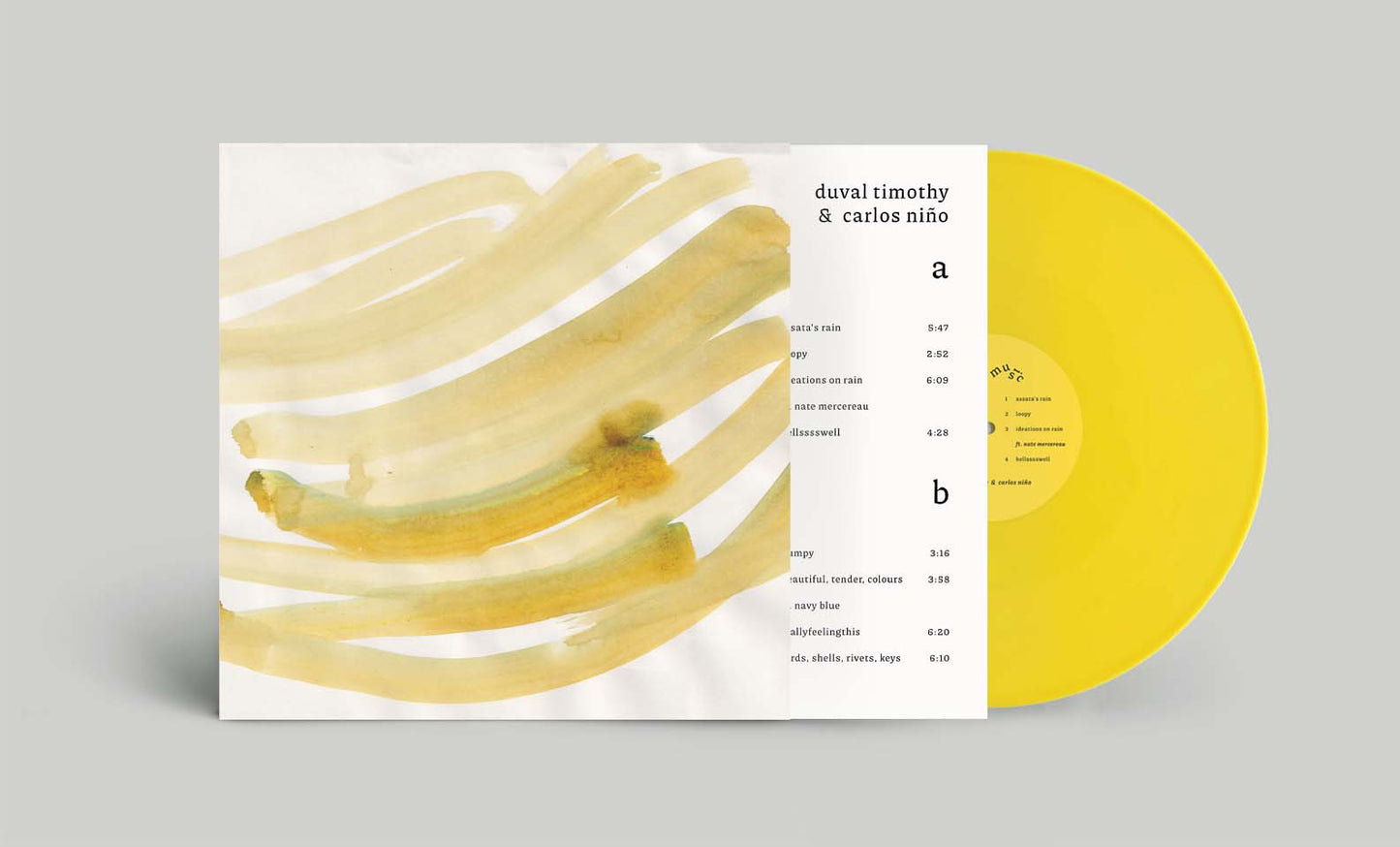 Duval Timothy & Carlos Niño - rain music [180g Yellow Vinyl]