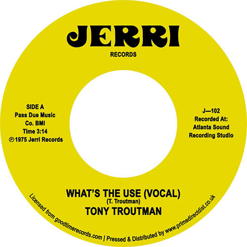 Tony Troutman - What's The Use? / Instrumental [7" Vinyl] (RSD 2023)
