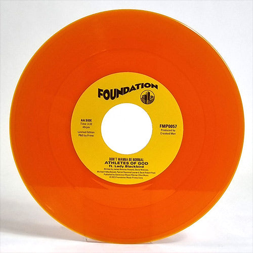 Athletes Of God, MSW, Lady Blackbird - Fontella/I Don't Want To Be Normal [7" Orange Crush Vinyl Yellow Paper Sleeve] (RSD 2023)
