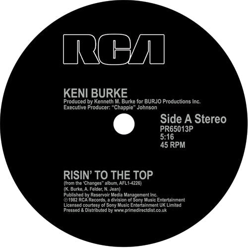 KENI BURKE - RISIN TO THE TOP YOUR RE THE BEST 12 INCH REMIX